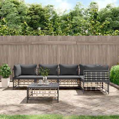 Ebern Designs 28.3'' Wide Outdoor Patio Sofa with Cushions