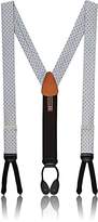 Thumbnail for your product : Trafalgar Men's Formal Concord Dotted Silk Suspenders - Silver