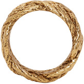 Thumbnail for your product : Aurélie Bidermann Gold Plated Braided Rope Miki Ring