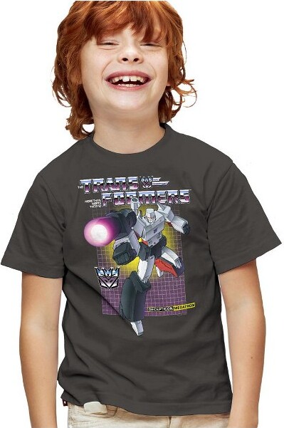 Transformers TransformersMegatronKidsTShirtForYouthBlackXLarge