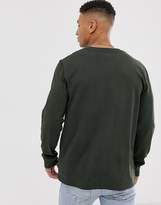 Thumbnail for your product : Topman long sleeve t-shirt in khaki