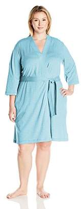 Amazon Essentials Women's Plus Size 100% Cotton Robe
