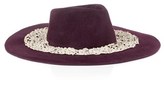 Thumbnail for your product : Littledoe Burgundy Lace Blossom Hat