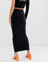 Thumbnail for your product : Aym Studio AYM premium bodycon midaxi skirt coord in black