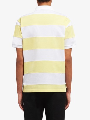 Prada Striped Short-Sleeve Polo Shirt