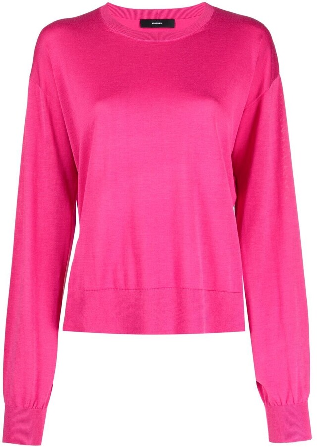 Hot pink sweaters for women Clearance