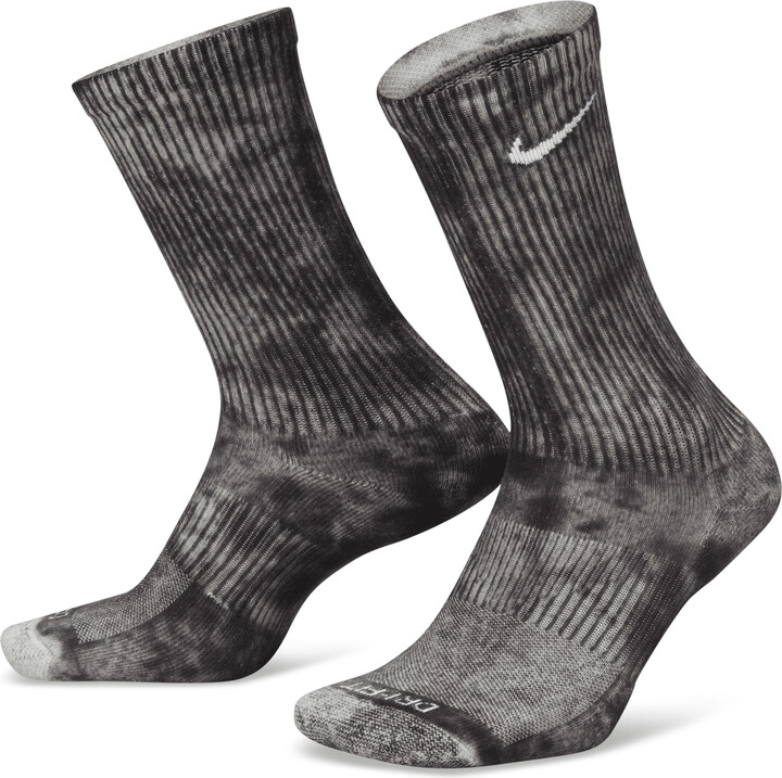 mens nike crew socks black