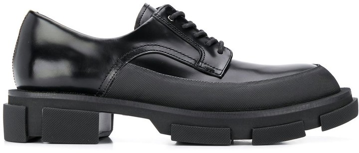 chunky heel derby shoes