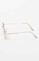 Thumbnail for your product : La Hearts Rose Gold & Lennon Round Sunglasses