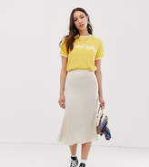 Thumbnail for your product : Glamorous Tall bias cut midi skirt in satin