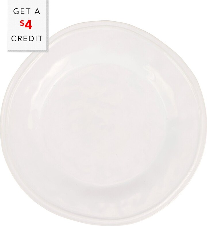 Vietri Viva By Aria White Dinner Plate With $4 Credit