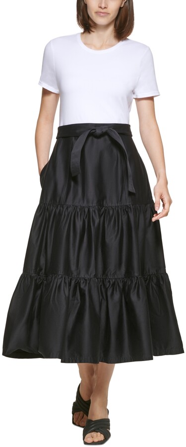 Calvin Klein Black Fit & Flare Women's Dresses | Shop the world's 