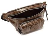 Thumbnail for your product : Fendi Ff Logo Jacquard Canvas Belt Bag - Mens - Brown