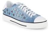 Thumbnail for your product : Valentino Embellished Flatform Sneakers