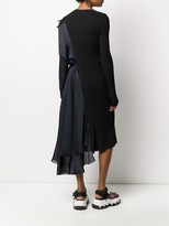 Thumbnail for your product : Sacai Patchwork Panelled Midi Dress