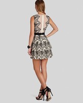 Thumbnail for your product : BCBGMAXAZRIA Dress - Collier Sleeveless Lace Print with Tiered Skirt