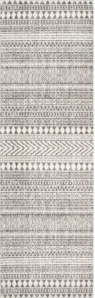 nuLoom NuloomCatherinaTrellis2x12RunnerIndoorAreaRugforLivingRoomBedroomDiningRoomEntrywayHallwayKitchenGrey/Ivory
