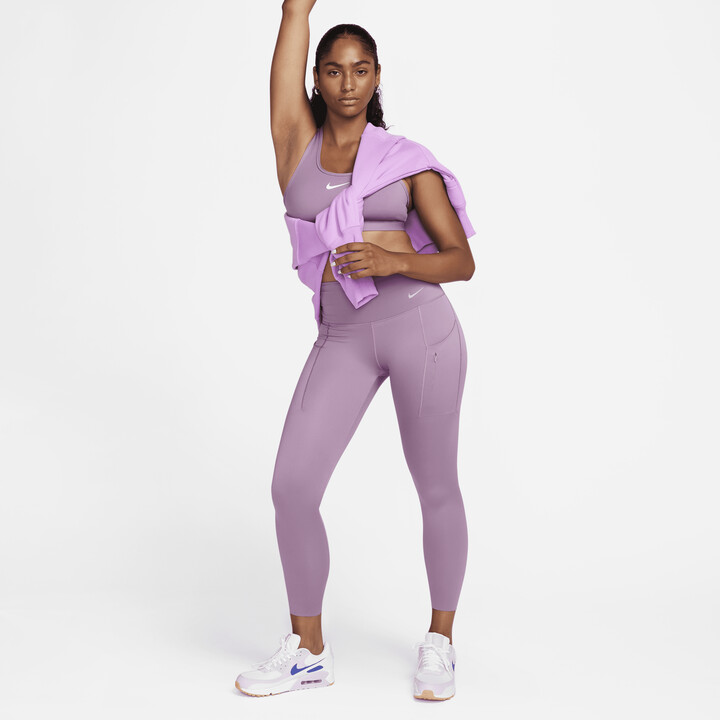 Nike Women's Go Firm-Support High-Waisted 7/8 Leggings with Pockets in  Purple - ShopStyle Activewear Pants