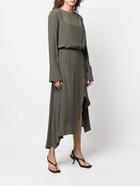 Thumbnail for your product : FEDERICA TOSI Draped Asymmetric Midi Dress