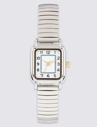 M&S CollectionMarks and Spencer Square Face Analogue Expandable Watch