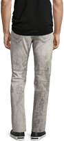 Thumbnail for your product : True Religion Rocco Distressed Biker Skinny Jeans, Light Rail