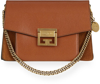 Givenchy GV3 Small Pebbled Leather Crossbody Bag