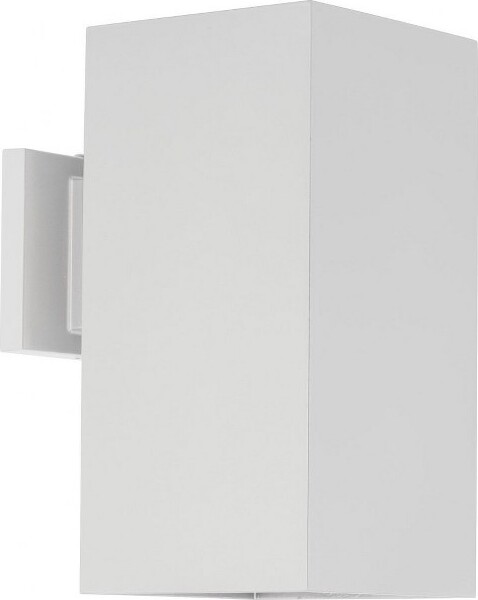 Progress Lighting ProgressLightingSquareCollection1-LightOutdoorWallLightAntiqueBronzeMaterial:AluminumFinishColor:White