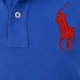 Thumbnail for your product : Ralph Lauren Ralph LaurenBoys Blue Big Pony Pique Polo Top