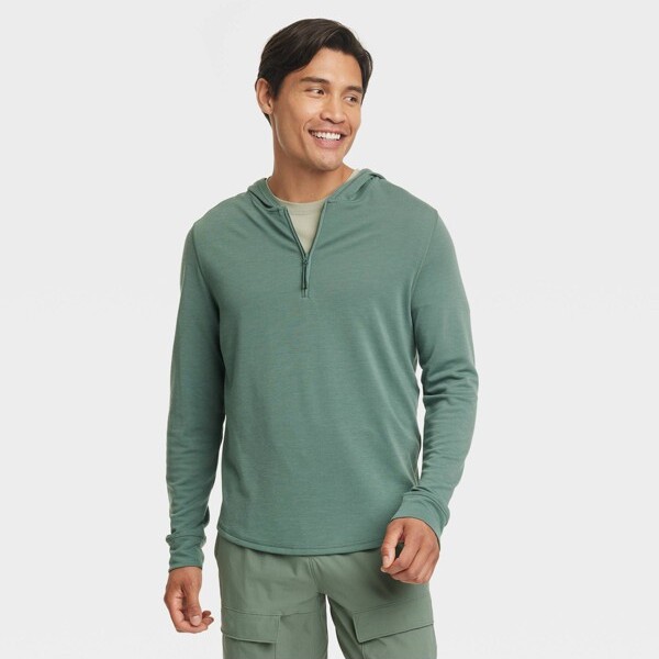 Men' Long Sleeve Merino Wool Hoodie - All in Motion™ North S - ShopStyle