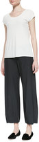 Thumbnail for your product : Eileen Fisher Lantern Wide-Leg Ankle Pants