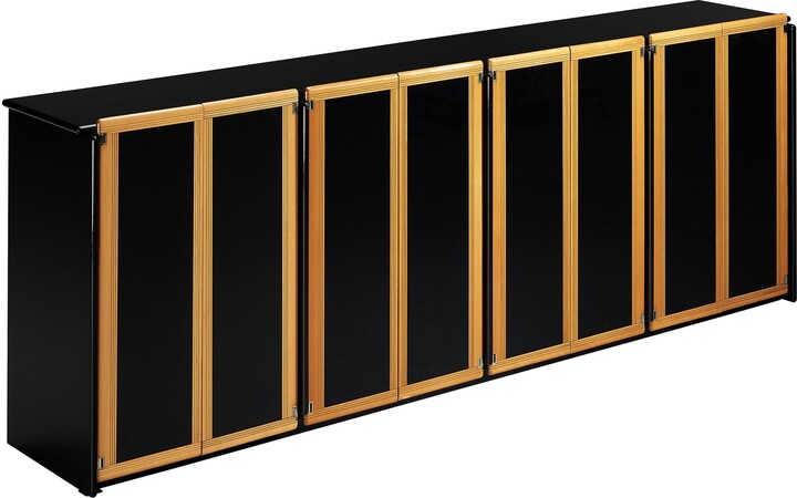 Afra & Tobia Scarpa For Maxalto 'artona' Sideboard In Black Lacquered Wood