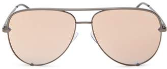 Quay Women's High Key Mirrored Aviator Sunglasses, 56mm
