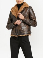 Thumbnail for your product : Giuseppe Zanotti Amelia shearling-lined jacket
