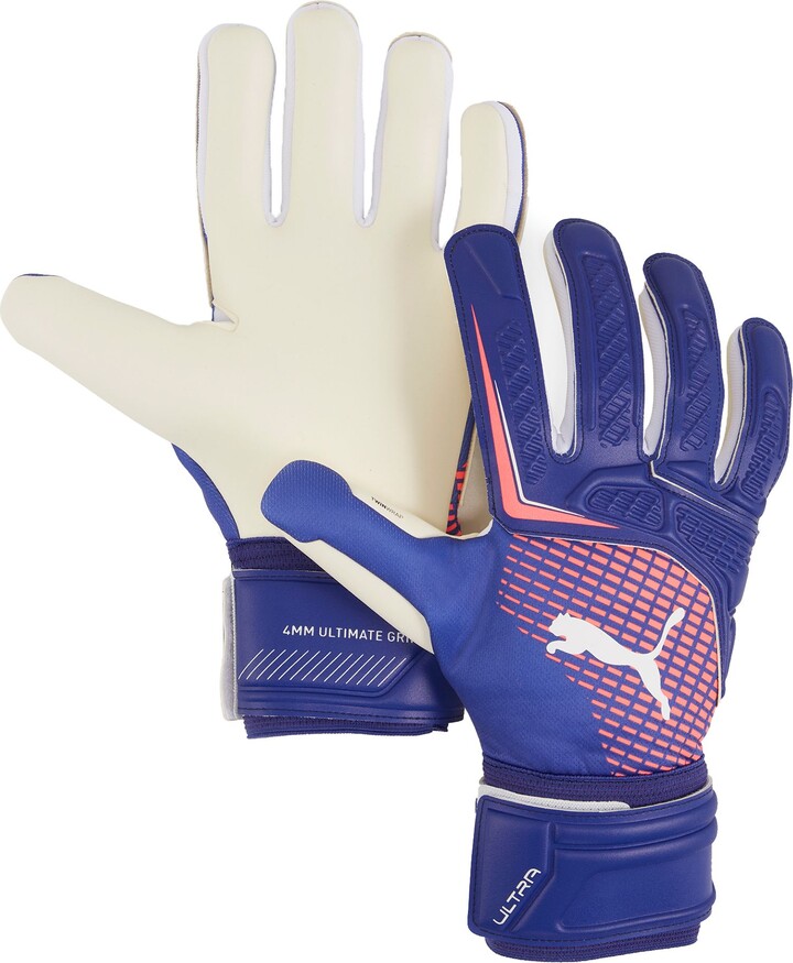 PUMA Adult ULTRA PROTECT NC Goalkeeper Gloves, Men's, Size 7, Blue/Red
