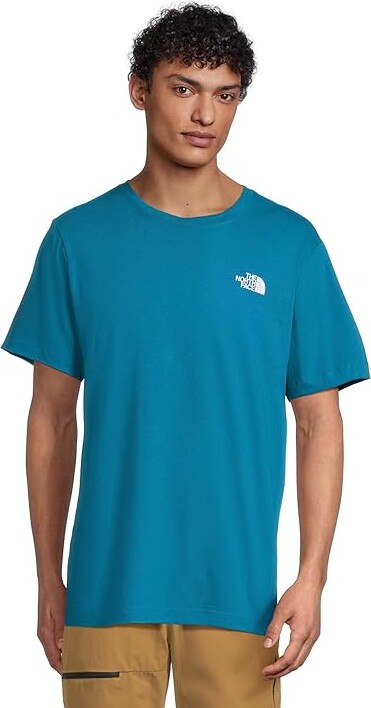 The North Face Evolution Box Camo Fill Short Sleeve T-Shirts Graphic Men's T Shirt Dusk Blue : 2XL, Cotton