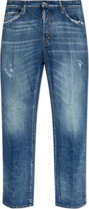 DSQUARED2 Logo Patch Distressed Jeans - ShopStyle
