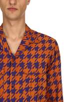 Thumbnail for your product : Etro Houndstooth Cotton Jacquard Pajama Shirt
