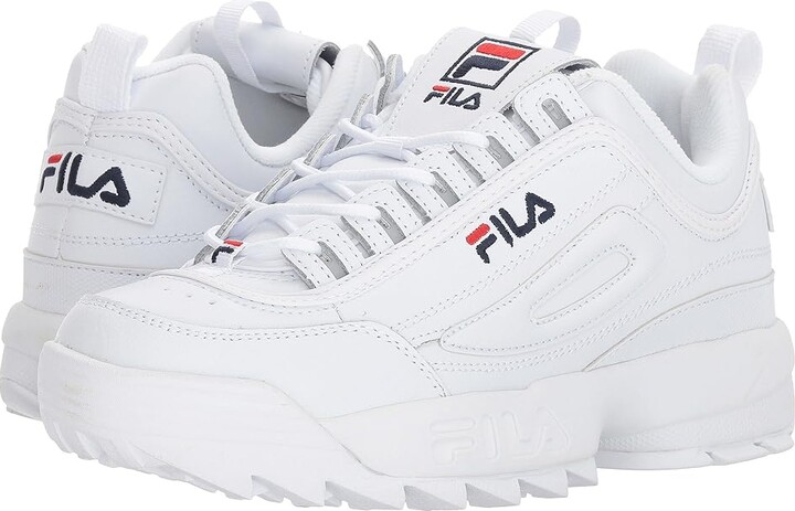 White Line Fila Shoes | ShopStyle