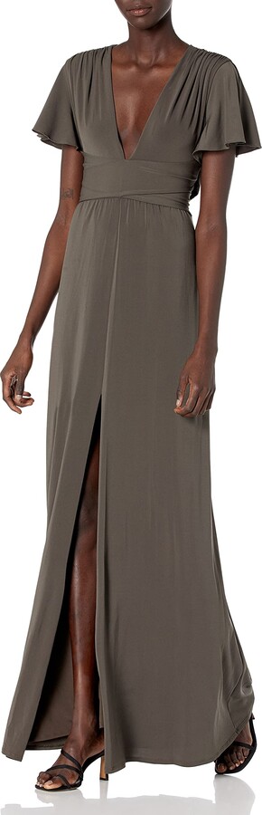halston wrap dress