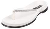 Thumbnail for your product : Pedro Garcia Leather Slide Sandals White Leather Slide Sandals