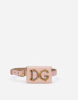 Thumbnail for your product : Dolce & Gabbana Calfskin Girls Belt