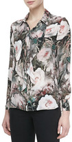 Thumbnail for your product : Haute Hippie Dream Floral-Print Silk Blouse