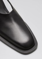 Thumbnail for your product : Jil Sander Slingback Leather Flat Sandals
