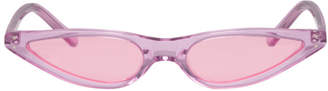 Cat Eye George Keburia Pink Micro Cat-Eye Sunglasses