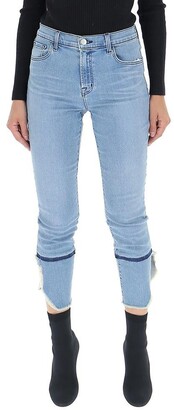 J Brand Side Detail Cropped Jeans