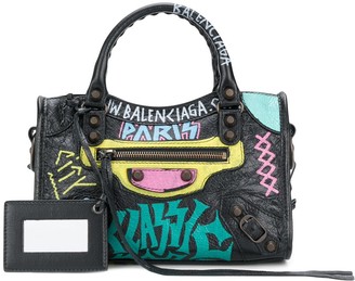 Balenciaga Graffiti Classic City Mini Leather bag
