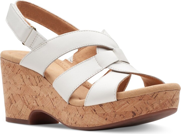 Clarks Women's Collection Giselle Beach Slingback Wedge Sandals ShopStyle