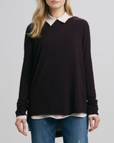Thumbnail for your product : Vince Button-Down Silk Blouse, New Buff
