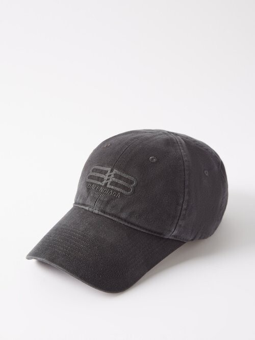 Bb Embroidered-logo Cotton-twill Baseball Cap