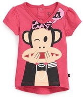 Thumbnail for your product : Paul Frank 'LOL' V-Neck Tee (Baby Girls)